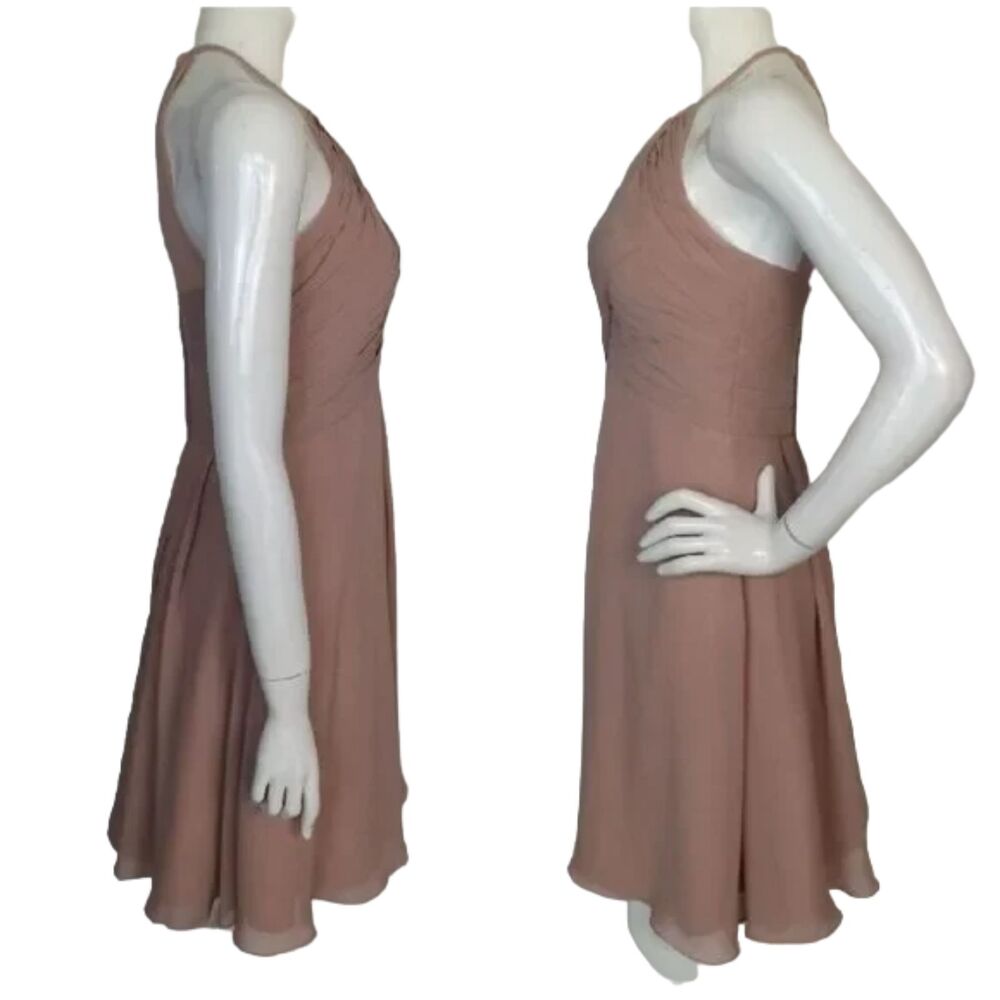 JJ'S HOUSE Dress, 2/XS, Pink, Party/Event, Pleated bust, Fit & Flare, Sleeveless - Picture 7 of 11